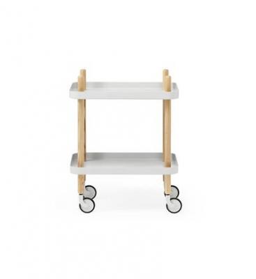 Chariot de service Block Table - gris clair 