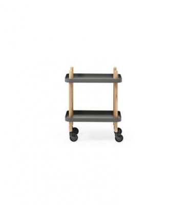 Chariot de service Block Table - gris fonc&eacute; Gris Normann Copenhagen