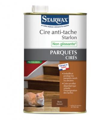 Cire anti-tache starlon bois fonc&eacute;s parquet cir&eacute; 1 l