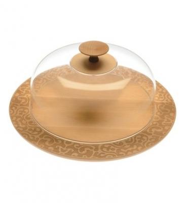 Alessi MW24 Dressed in wood - Cloche Transparent Cloche-Couvercle