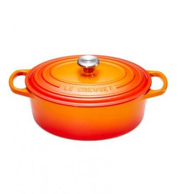 Le Creuset Doufeu Signature Ovale En Fonte &Eacute;maill&eacute;e, 29cm, Volcanique