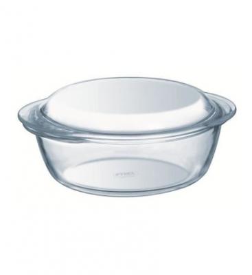 Cocotte ronde CLASSIC en verre 3,2L Blanc Pyrex