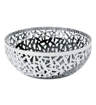 Corbeille &agrave; fruits argent&eacute;e en acier Henika Alessi Blanc Alessi