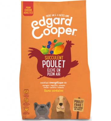 Edgard & Cooper Adult poulet sans c&eacute;r&eacute;ales pour chien - 2 x 2,5 kg