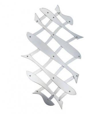Dessous de plat extensible argent&eacute; en acier Paloma Alessi Gris Alessi