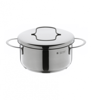 Faitout bas + couvercle MINI acier inoxydable 14 cm Gris Wmf