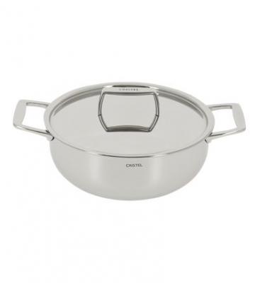 Faitout avec couvercle inox Castel'pro 24 cm Cristel