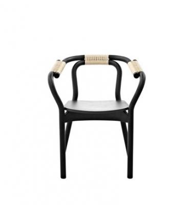 Normann Copenhagen Fauteuil Knot - noir/ nature