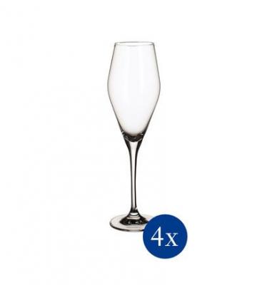 VILLEROY ET BOCH Lot 4 fl&ucirc;tes &agrave; champagne 26 cl La Divina