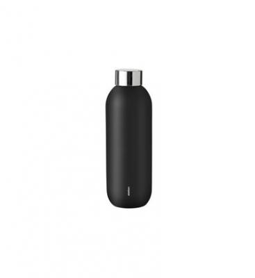 Stelton - Keep Cool Bouteille de 0,6 l, noire