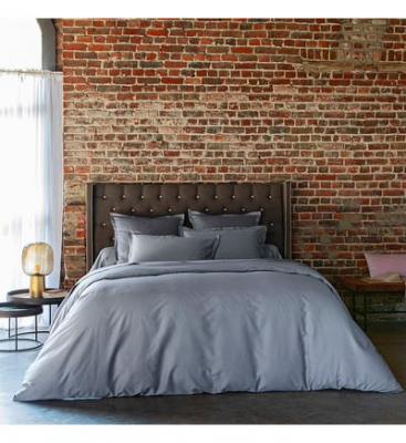Housse de couette Eclat 240x220cm argent Satin coton 120F