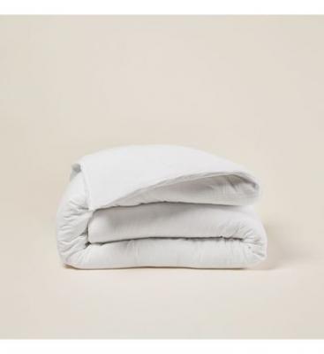 Housse de couette 260x240 cm Madura Blanc coton - lou - Blanc coton