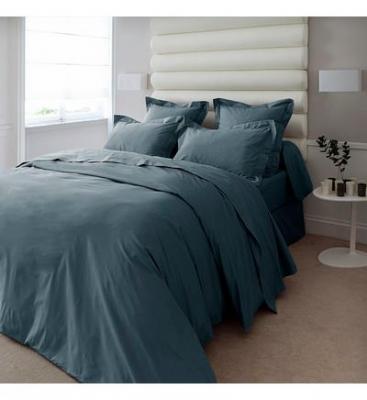 Housse de couette Uni Orage Percale Anne de Sol&egrave;ne 260 x 240