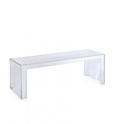 Invisible Side - Table d'appoint - Verre clair - Hauteur 40 cm