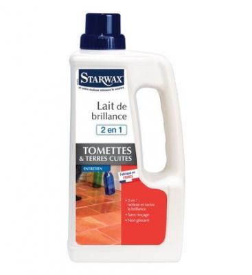Starwax - Lait de brillance pour tomettes et terres cuites 1L
