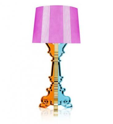 Lampe &agrave; hauteur r&eacute;glable rose fushia Bourgie - Kartell