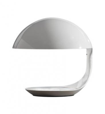 Lampe de table LED COBRA blanc H40 x &Oslash;40 cm Blanc Martinelli Luce