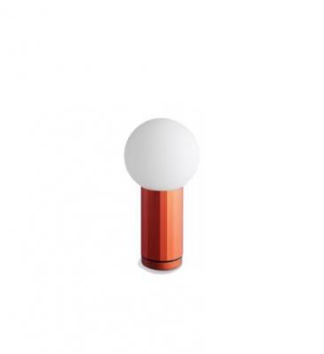 HAY Turn on lampe &agrave; poser LED dimmable pied orange