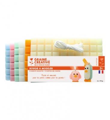 Cire A Modeler 1300g, 6 Teintes Pastelles