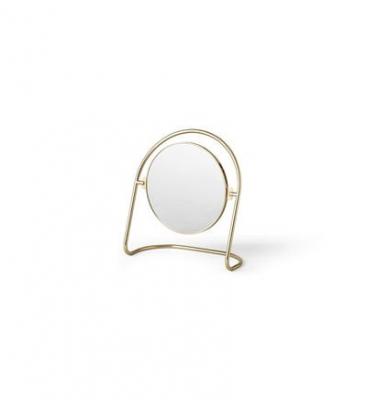 Nimbus Mirror Table Polished Brass - Menu