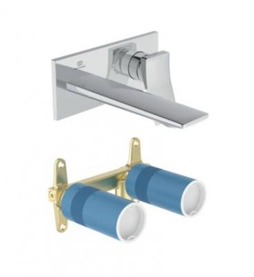 IDEAL Mitigeur lavabo encastr&eacute; Conca chrome + Corps encastr&eacute;