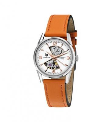 Montre femme Lip Montres - Bracelet Cuir Orange