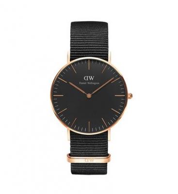 Montre Femme, Homme Black Noir DW00100150 Noir Daniel Wellington
