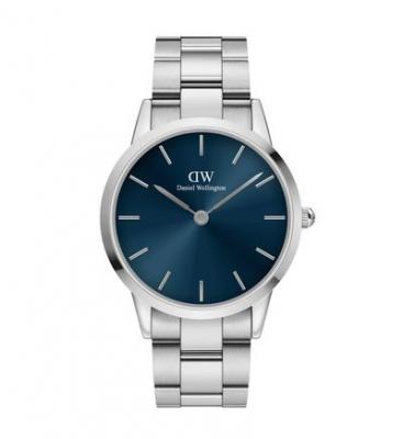Montre Femme Iconic Bleu DW00100448 Gris Daniel Wellington
