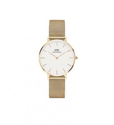 Montre Femme Petite Blanc DW00100348 Jaune Daniel Wellington