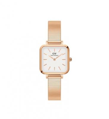 Montre Femme Quadro Blanc DW00100517 Rose Daniel Wellington
