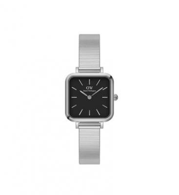 Montre Femme Quadro Noir DW00100522 Gris Daniel Wellington