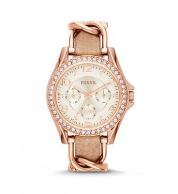 Montre Femme Fossil Riley ES3466 Bracelet en ac&hellip;