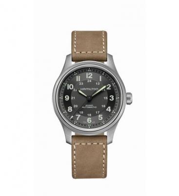 Hamilton Khaki Field Cadran Automatique Titane Noir H70545550 Montre Homme 100M