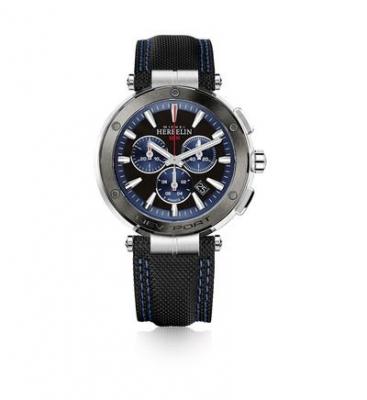 Montre Homme Newport Bleu, Noir 37688AG65 Gris Michel Herbelin