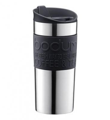 BODUM Mug 0.35 L double paroi Inox & Noir - Travel Mug