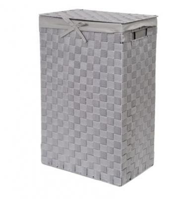 Panier &agrave; linge COMPACTOR Rectangulaire pliable gris