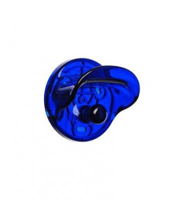 Kartell Gancio, Cintre, Transparent, Bleu Cobalt, Lot de 2