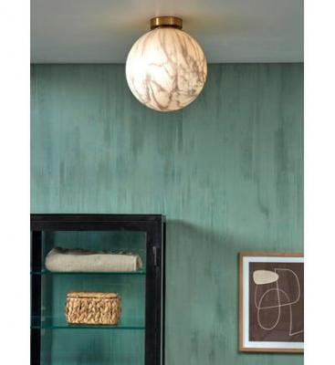 It s About Romi Plafonnier CARRARA Boule Effet Marbre 28 x 32CM