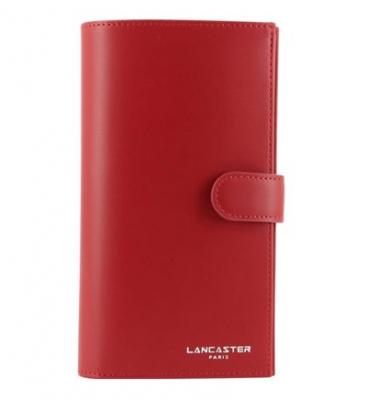 Compagnon Lancaster en cuir ref_lan40313-rouge-19.5*11*2 Rouge