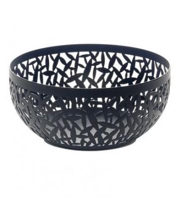 Alessi - Corbeille &agrave; fruits Cactus !, acier laqu&eacute; noir &Oslash; 21 cm