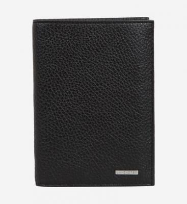 Portefeuille Gentlement 3 volets grand mod&egrave;le en cuir Noir Lancaster