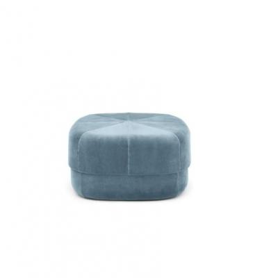 Normann Copenhagen - Circus Pouf grand, velours bleu clair