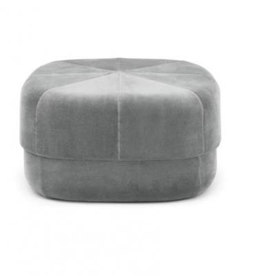 Pouf en velours 65 cm gris Circus Grey - Normann Copenhagen