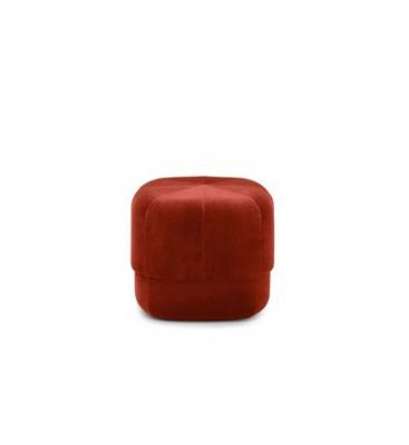 Pouf - CIRCUS Small Diam 46cm x H 40cm Velours Velours rouille