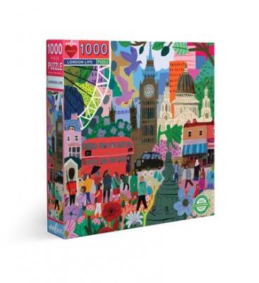 Puzzle carton adulte 1000 pieces LONDON LIFE EEBOO Carton Multicolore
