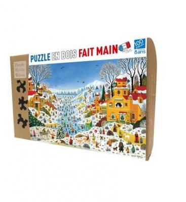MICHELE WILSON Puzzle Sc&egrave;ne Hivernale Aux Toucans - 100 Pi&egrave;ces - D&egrave;s 8 ans