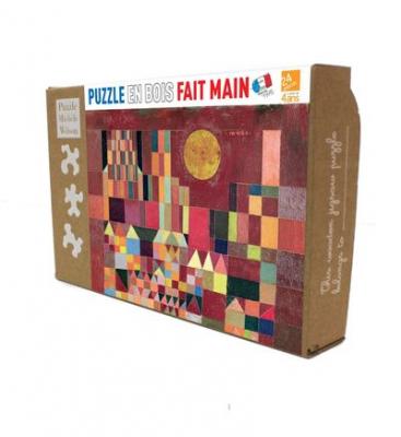 Puzzle en bois 24 pi&egrave;ces CHATEAU ET SOLEIL Puzzle Michele Wilson Multicolore