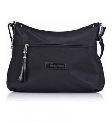 LANCASTER Sac Bandouli&egrave;re Basic Pompom Lancaster Noir