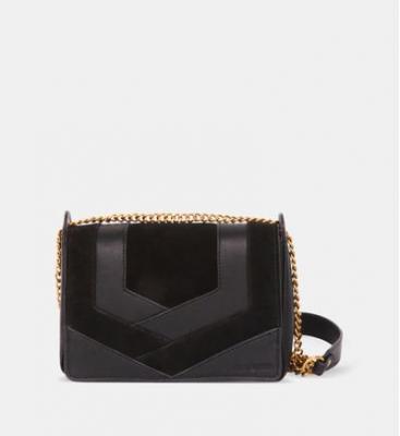 Sac besace Capri en cuir Noir Nat & Nin
