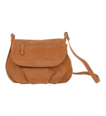 NAT ET NIN Sac Bandouli&egrave;re Jen Cuir Nat Et Nin Marron